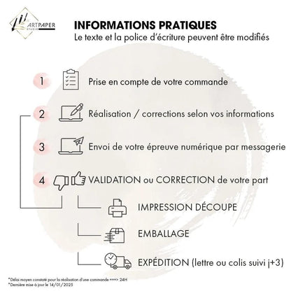 Autocollant personnalisable - Lettrage adhésif découpés à la forme