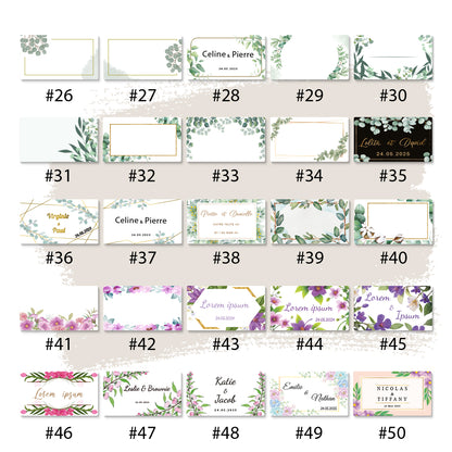 Etiquettes adhésives rectangles 35mm x 20mm personnalisables